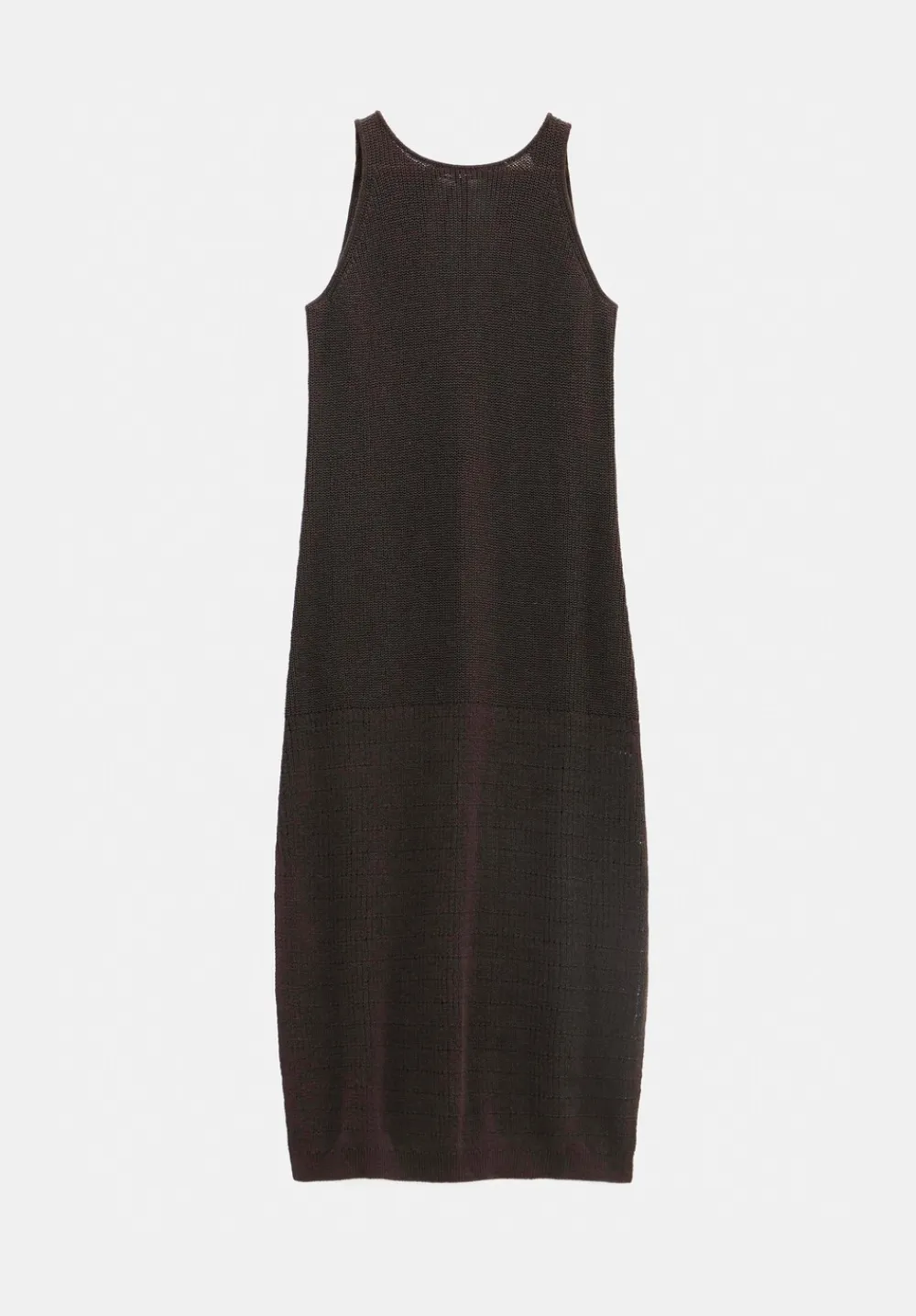hush Dresses|Clara Knitted Dress Chocolate brown