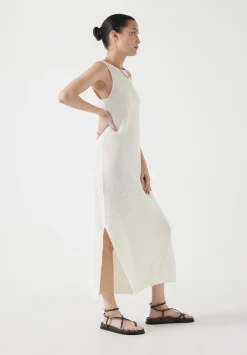 hush Dresses|Clara Knitted Dress Soft White