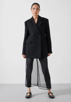 hush Jackets & Coats|Clarke Longline Blazer Black