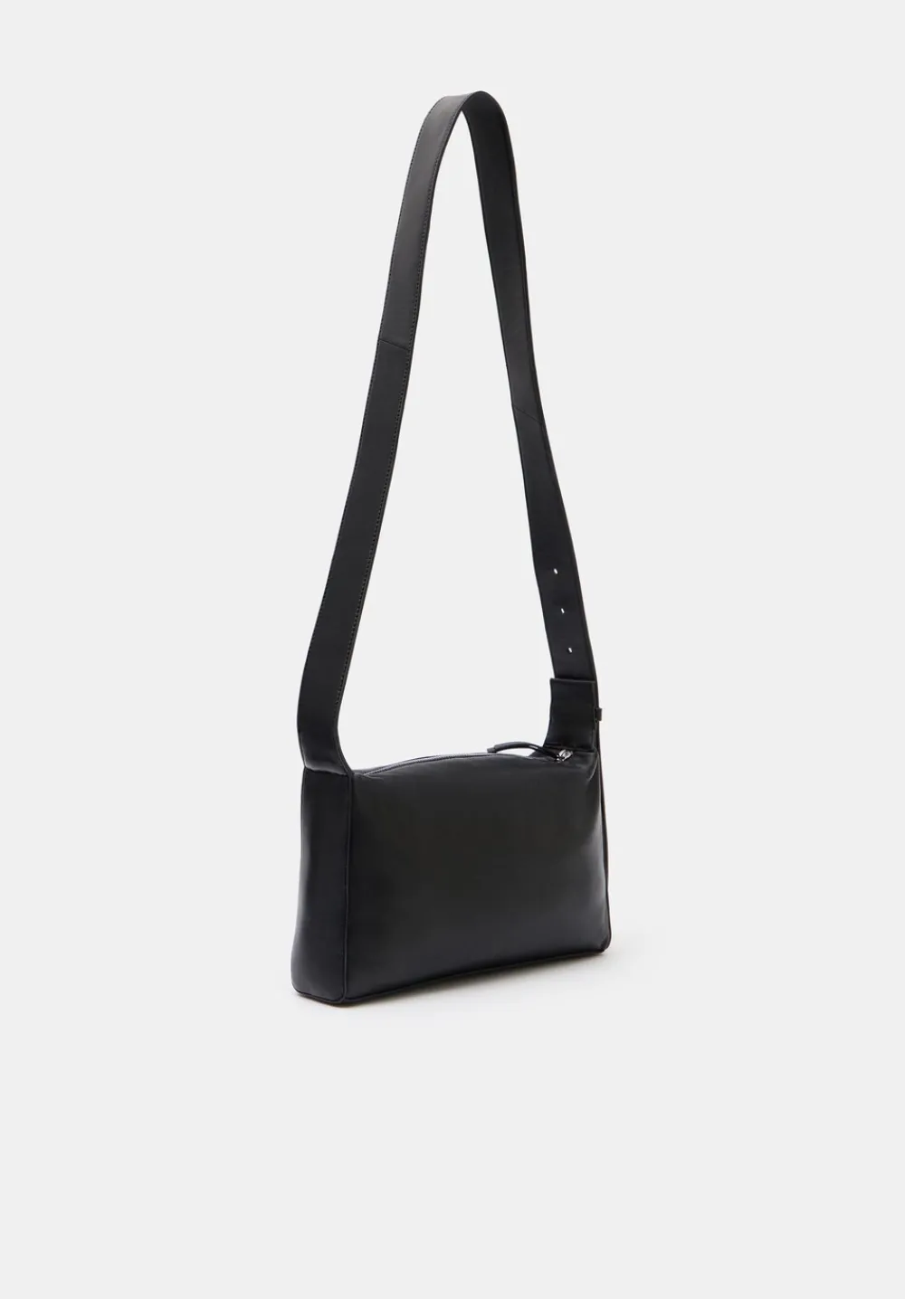 hush Bags|Cleo Minimal Leather Crossbody Bag Black
