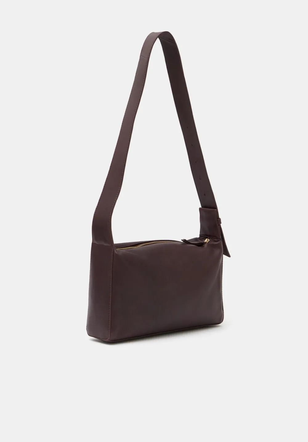 hush Bags|Cleo Minimal Leather Crossbody Bag Burgundy Red