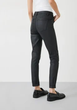 hush Jeans|Coated Jeans Black