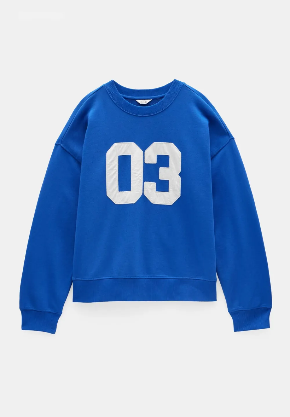 hush Sweatshirts & Hoodies|Collegiate 03 Graphic Sweatshirt Bright Blue