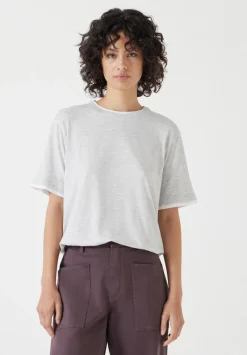 hush Tops & T-Shirts|Contrast Layer T-Shirt Grey Marl