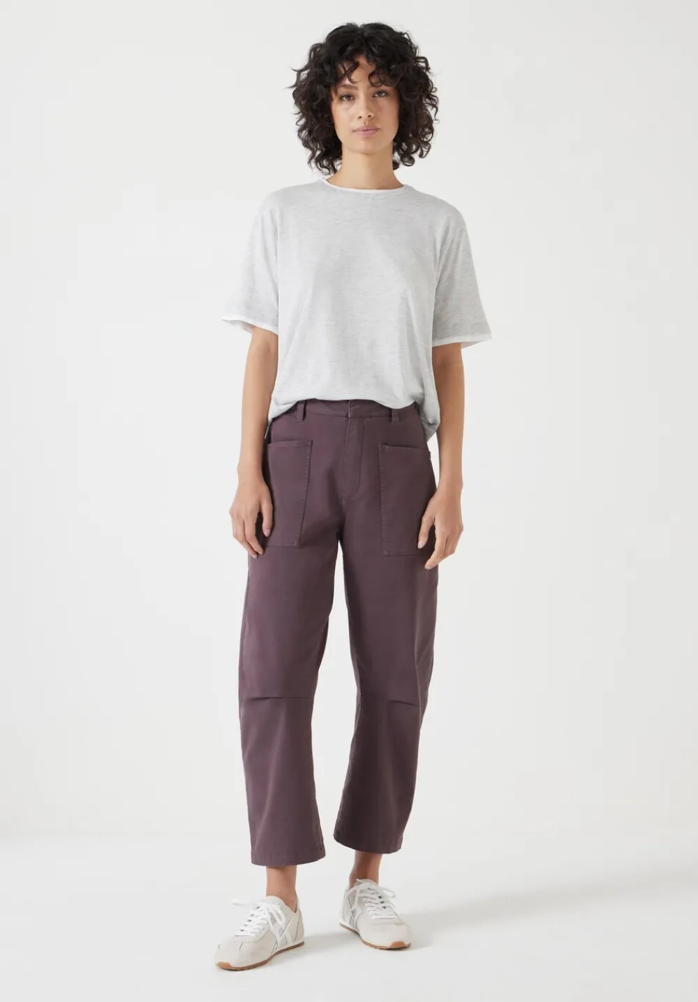 hush Tops & T-Shirts|Contrast Layer T-Shirt Grey Marl
