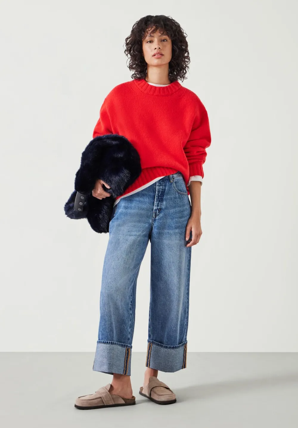 hush Jumpers & Cardigans|Cora Chunky Cashmere Crew Jumper Red