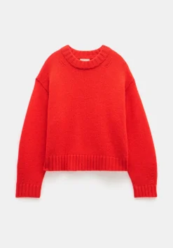 hush Jumpers & Cardigans|Cora Chunky Cashmere Crew Jumper Red