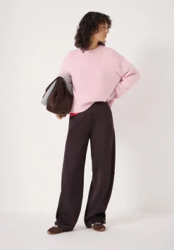 hush Jumpers & Cardigans|Cora Relaxed Chunky Cashmere Crew Jumper Blush Pink