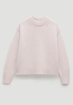 hush Jumpers & Cardigans|Cora Relaxed Chunky Cashmere Crew Jumper Milk White