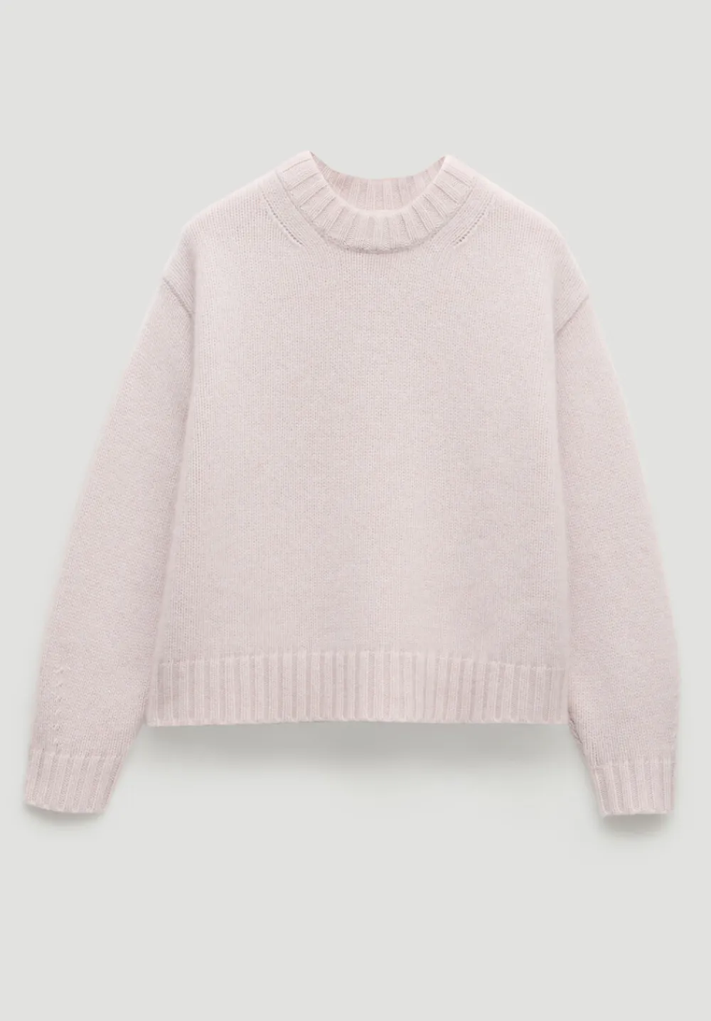 hush Jumpers & Cardigans|Cora Relaxed Chunky Cashmere Crew Jumper Milk White