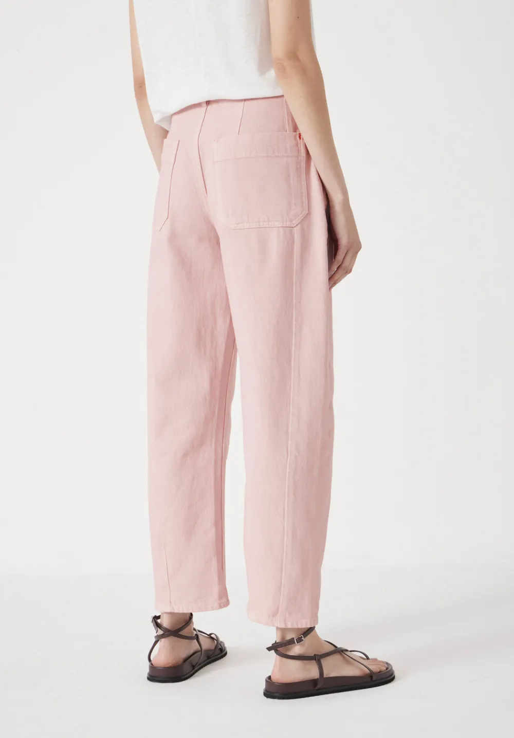 hush Jeans|Trousers|Cordelia Barrel Leg Jeans Light Pink
