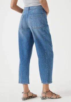 hush Jeans|Trousers|Cordelia Barrel Leg Jeans Mid Blue