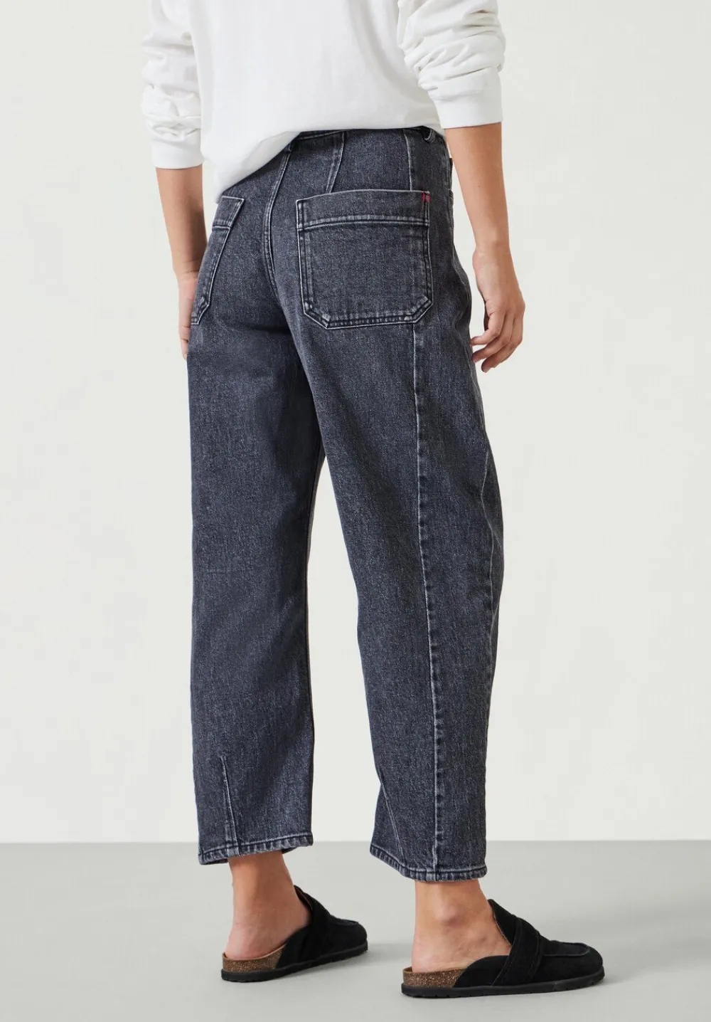 hush Jeans|Trousers|Cordelia Barrel Leg Jeans washed grey denim