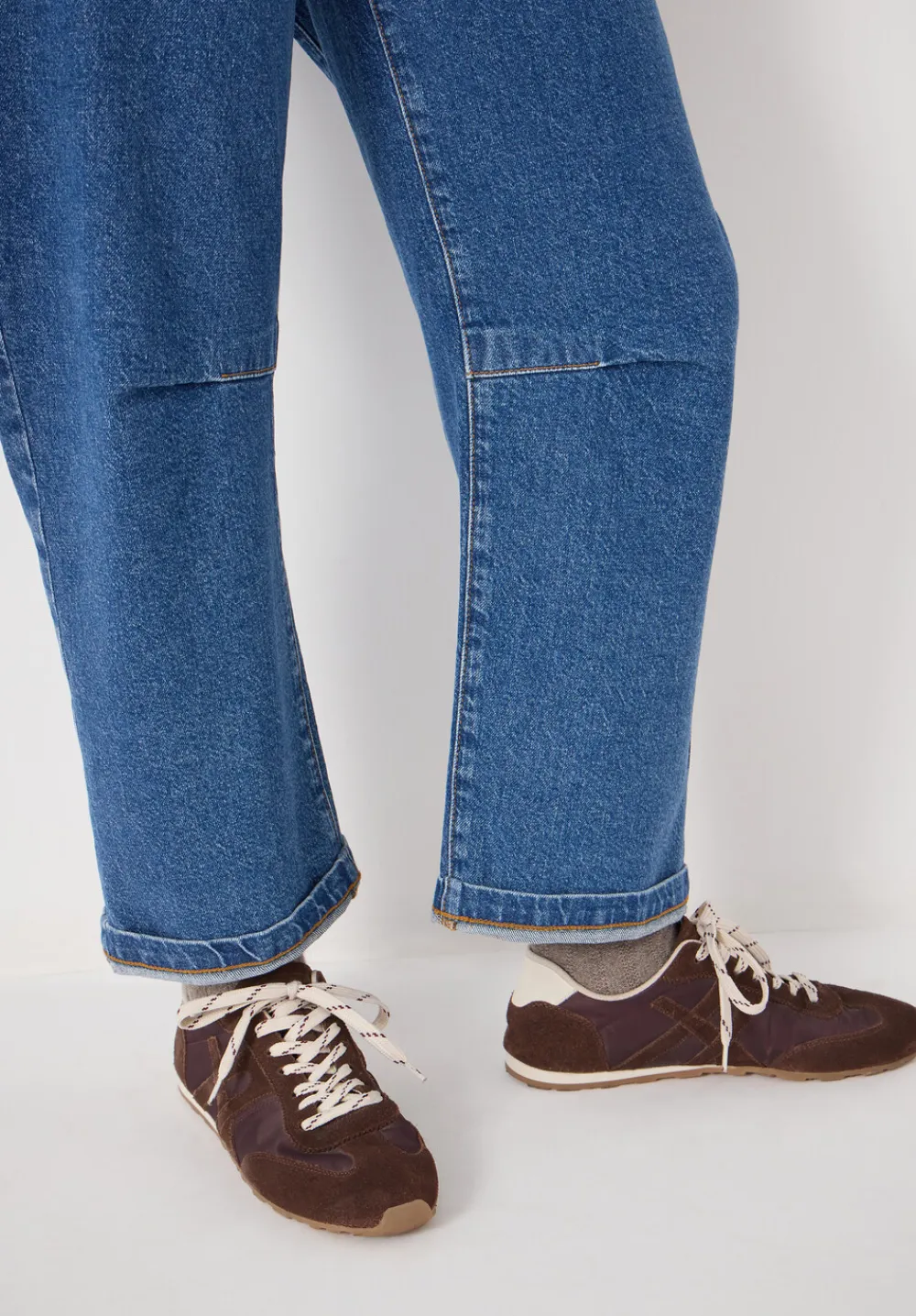 hush Jeans|Trousers|Cordi Barrel Leg Jeans Mid Blue