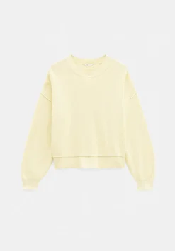 hush Jumpers & Cardigans|Cotton Boxy Rib Jumper Pale Banana