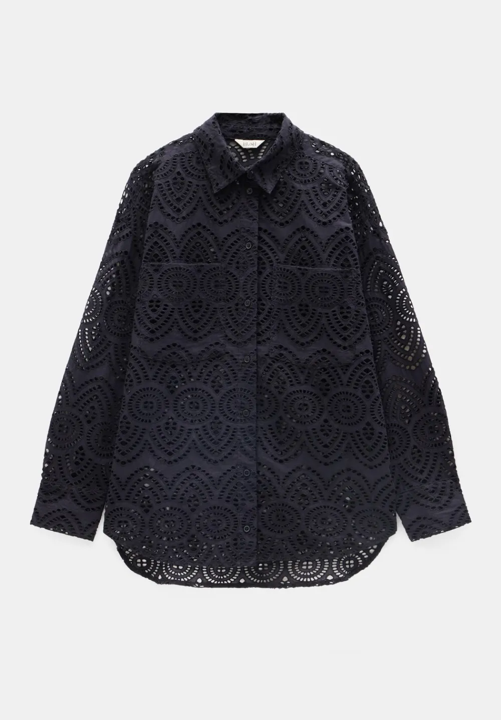 hush Tops & T-Shirts|Shirts & Blouses|Cotton Broderie Shirt Black
