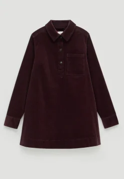 hush Dresses|Cotton Cord Mini Dress Burgundy Purple
