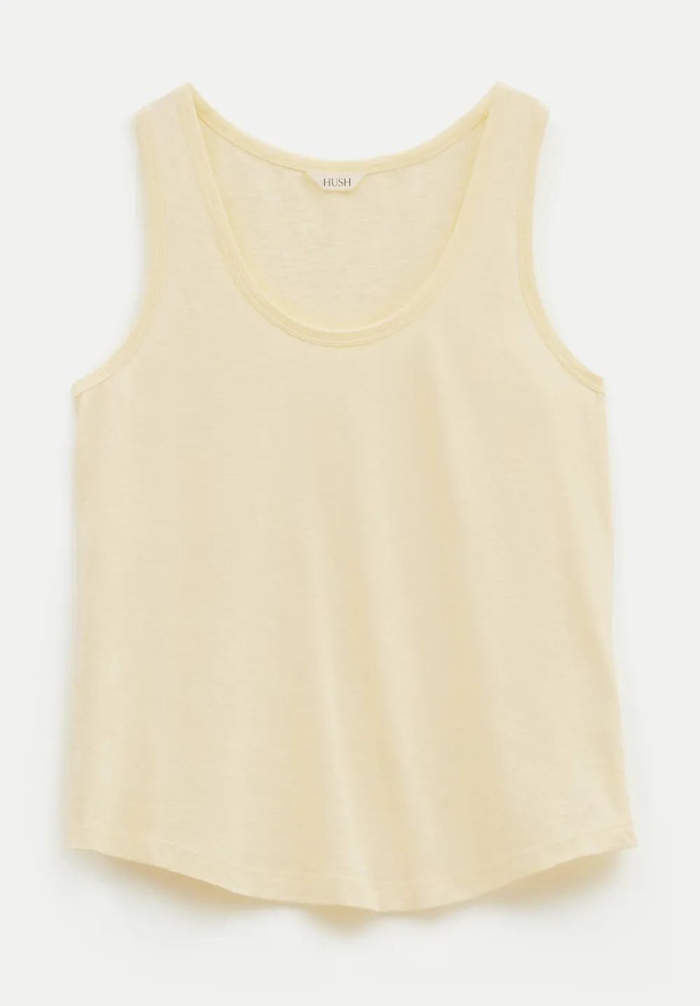 hush Tops & T-Shirts|Cotton Slub Tank Top Butter Lemon