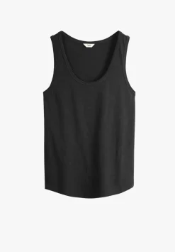 hush Tops & T-Shirts|Cotton Slub Tank Top Black