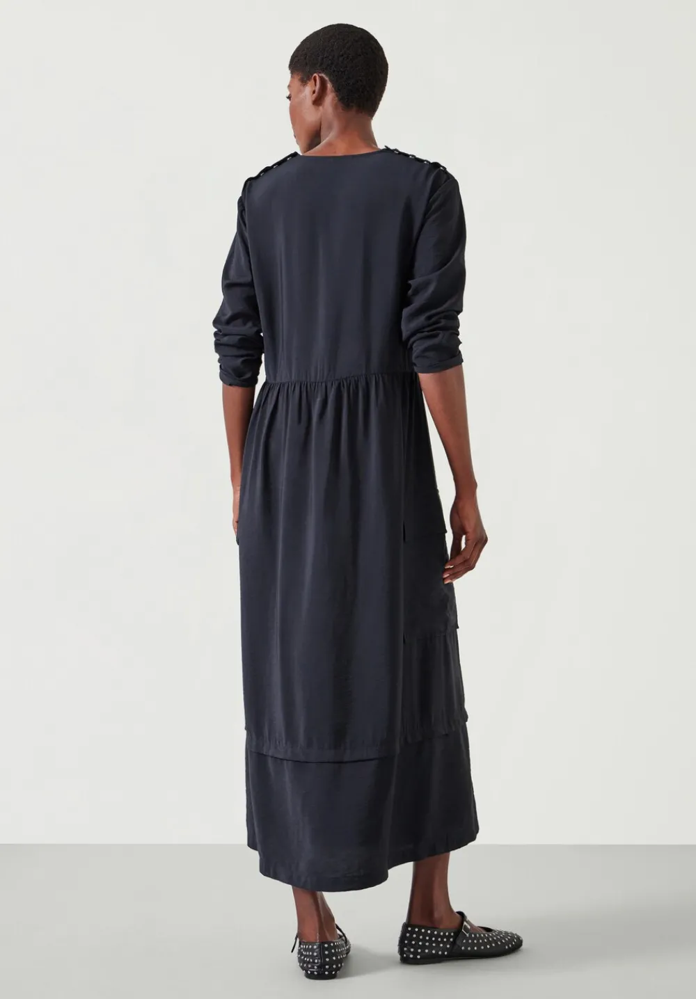 hush Dresses|Cristina Utility Maxi Dress Black