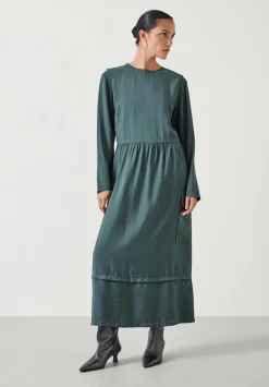 hush Dresses|Cristina Utility Maxi Dress Smoked Green