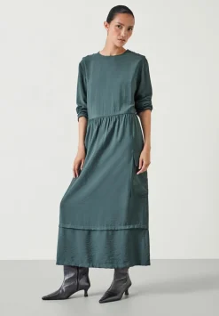 hush Dresses|Cristina Utility Maxi Dress Smoked Green