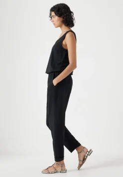 hush Jumpsuits|Dresses|Cropped Jersey Jumpsuit Black