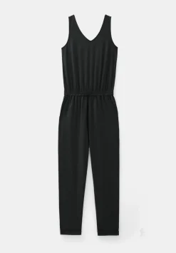 hush Jumpsuits|Dresses|Cropped Jersey Jumpsuit Black