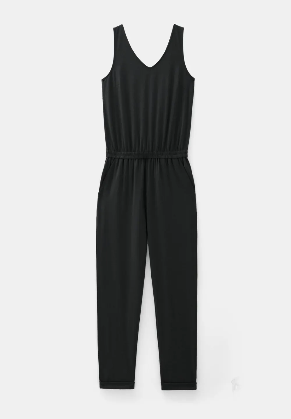 hush Jumpsuits|Dresses|Cropped Jersey Jumpsuit Black