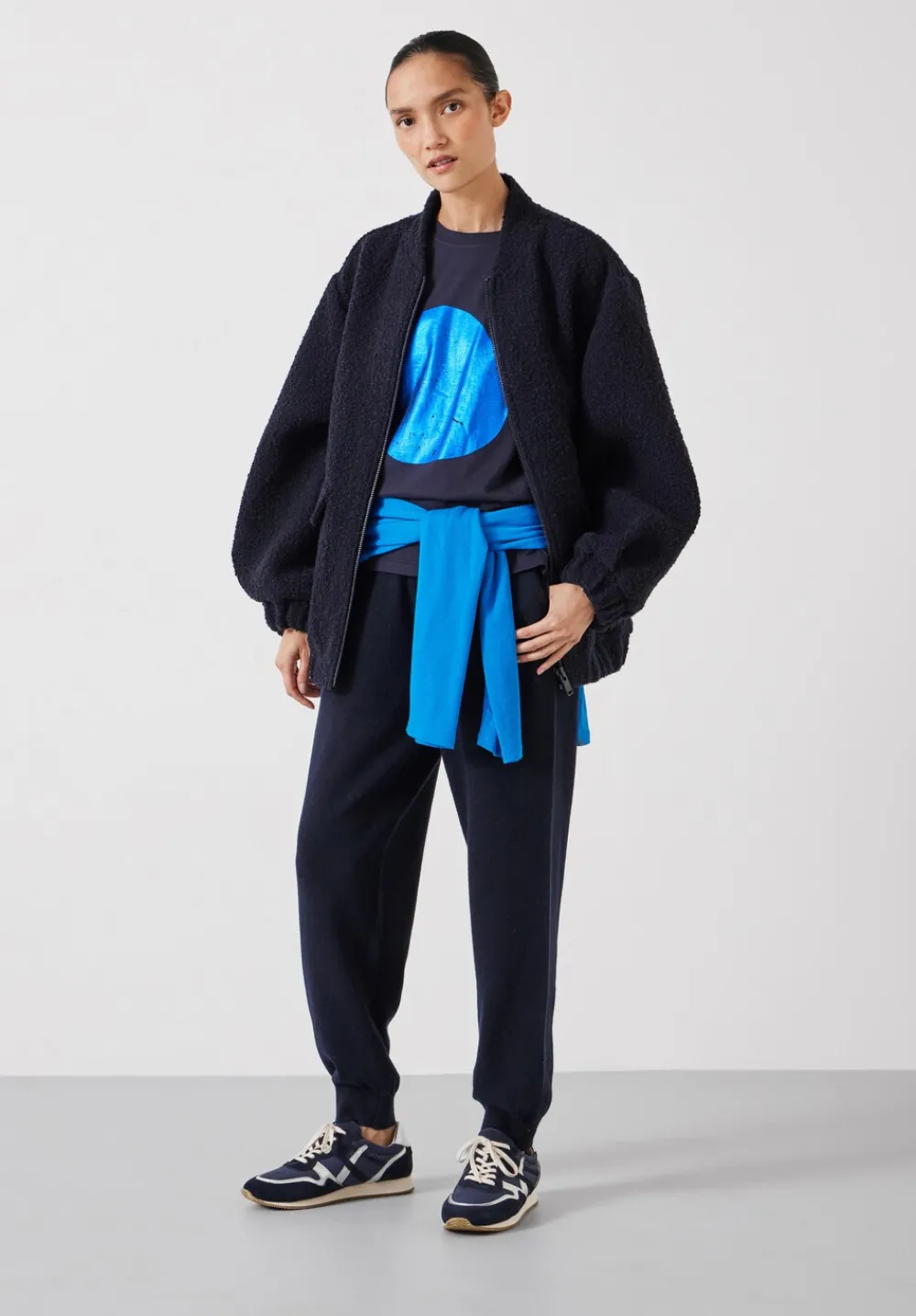 hush Joggers & Leggings|Trousers|Daisy Merino Wool Jogger Navy