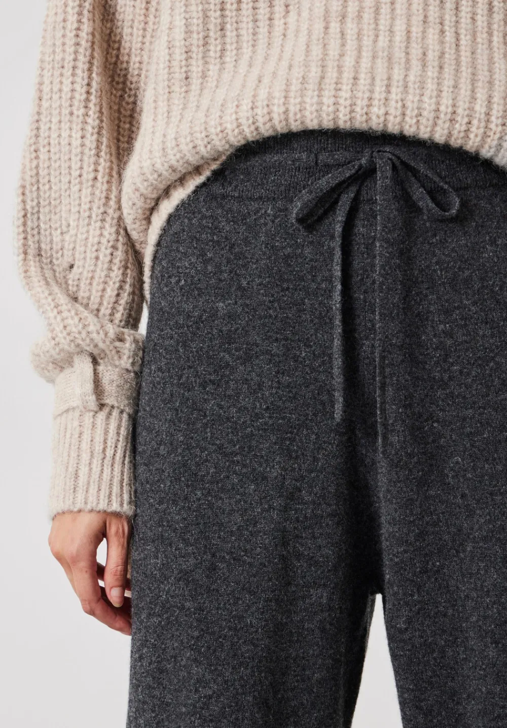 hush Joggers & Leggings|Trousers|Daisy Merino Wool Jogger Charcoal Grey Marl