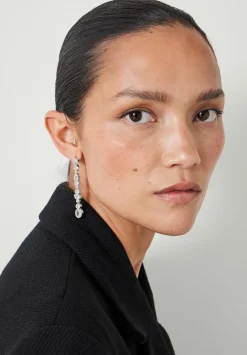 hush Jewellery|Daniella CZ drop Earrings Silver