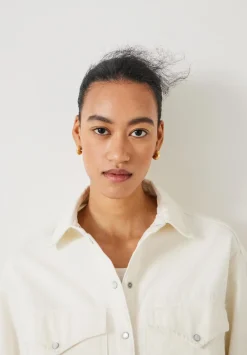 hush Tops & T-Shirts|Shirts & Blouses|Davina Oversized Denim Shirt Ecru