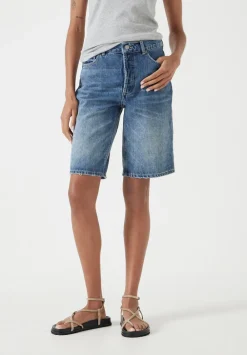 hush Shorts|Denim Bermuda Shorts Light Blue Authentic