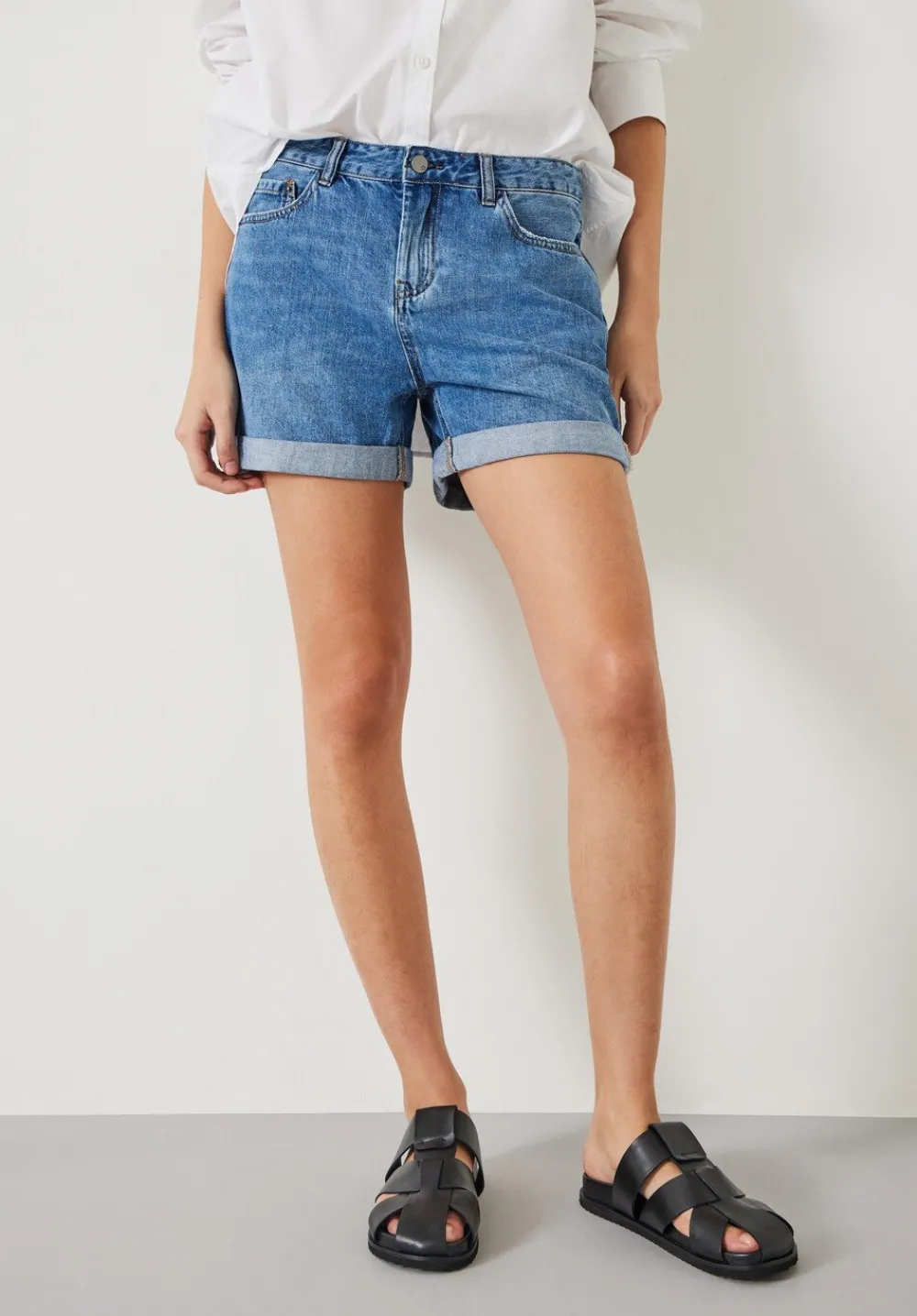 hush Shorts|Denim Shorts Light Authentic Blue