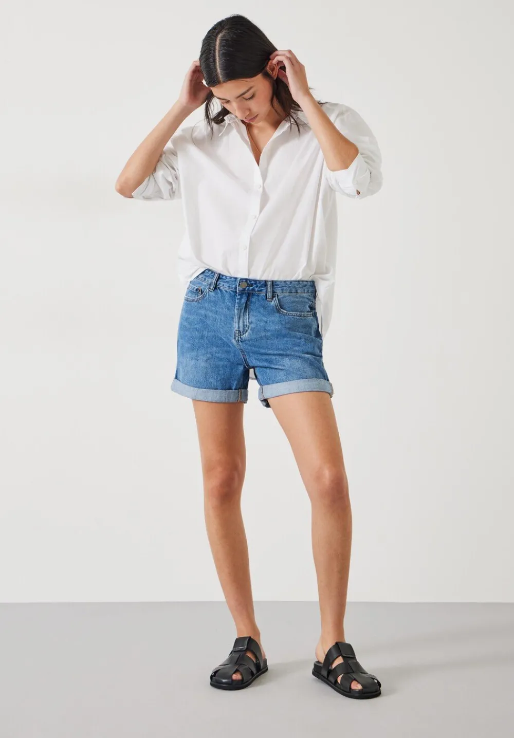 hush Shorts|Denim Shorts Light Blue Authentic