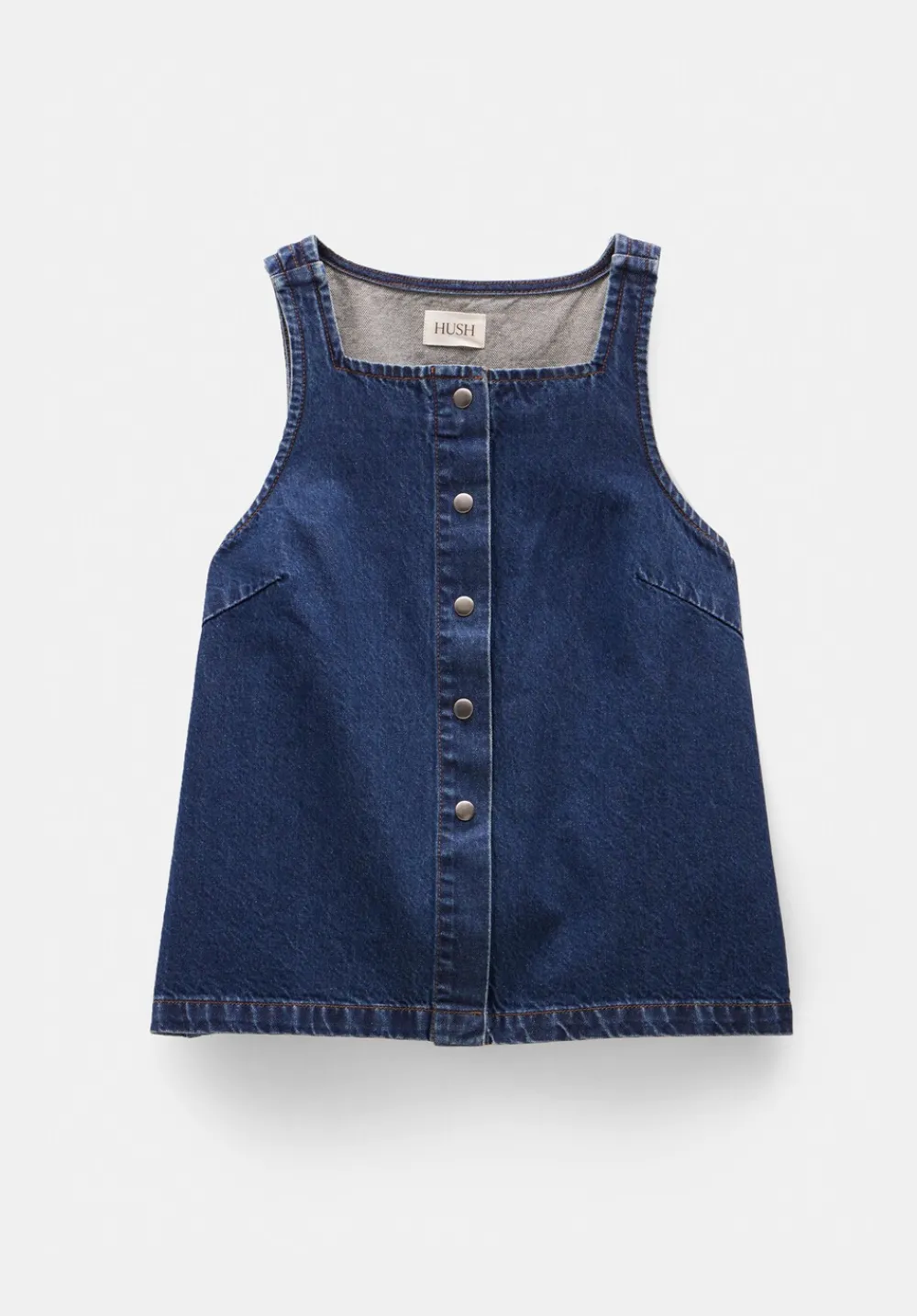 hush Tops & T-Shirts|Denim Waistcoat Mid Authentic Wash