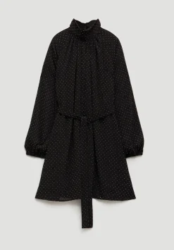 hush Dresses|Diamante Chiffon Mini Dress Black