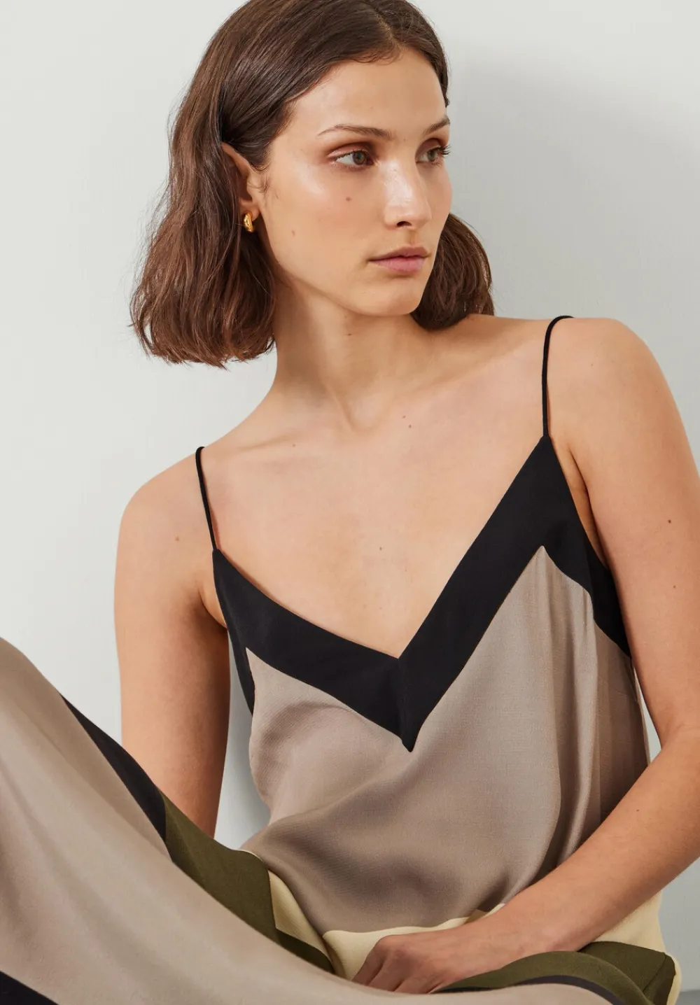 hush Dresses|Diana Slip Dress Whitecap Gray