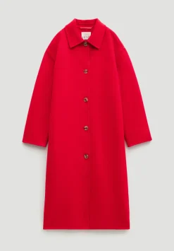 hush Jackets & Coats|Edie Pure Wool Double Faced Coat Bright Red