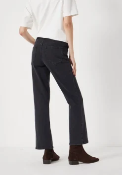 hush Jeans|Eliana Cropped Mid Rise Bootcut Jeans Washed Black