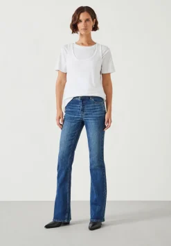 hush Jeans|Eliana Mid Rise Bootcut Jeans Mid Authentic