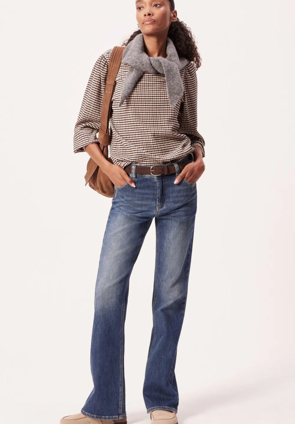hush Jeans|Eliana Mid Rise Bootcut Jeans Mid Authentic Blue
