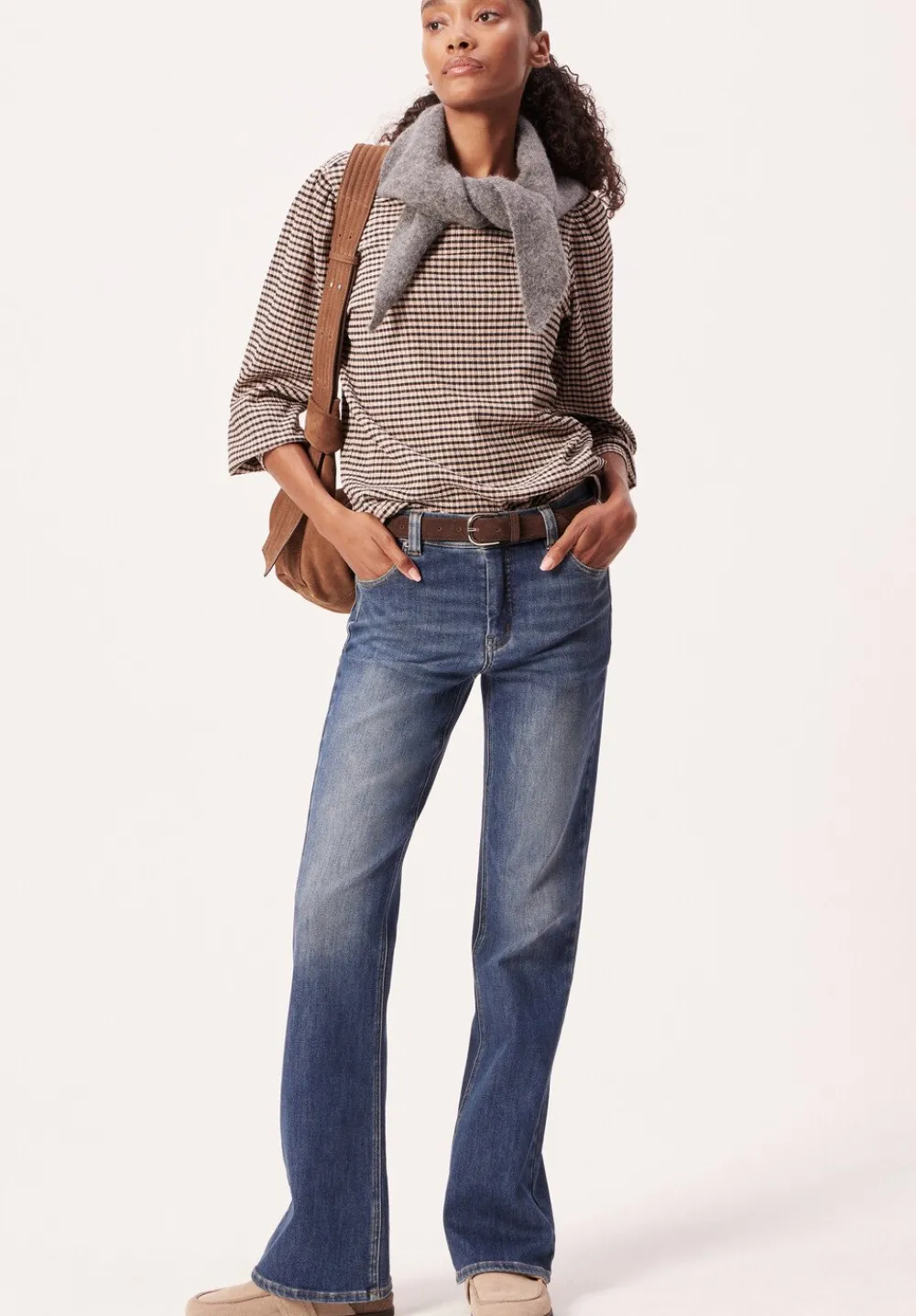 hush Jeans|Eliana Mid Rise Bootcut Jeans Mid Authentic Blue