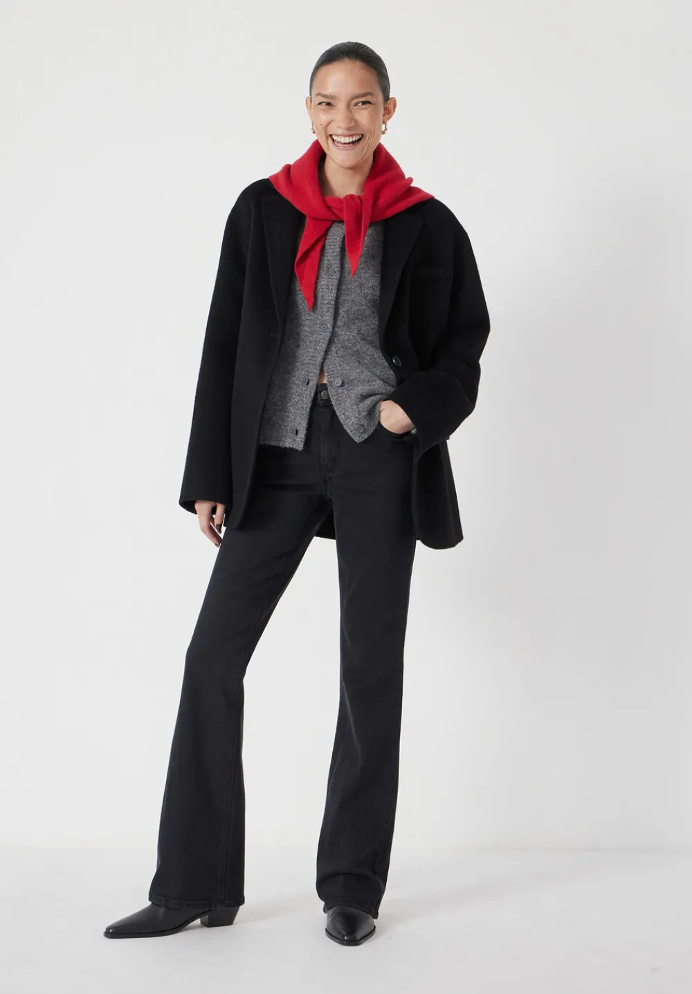 hush Jeans|Eliana Mid Rise Bootcut Jeans Black