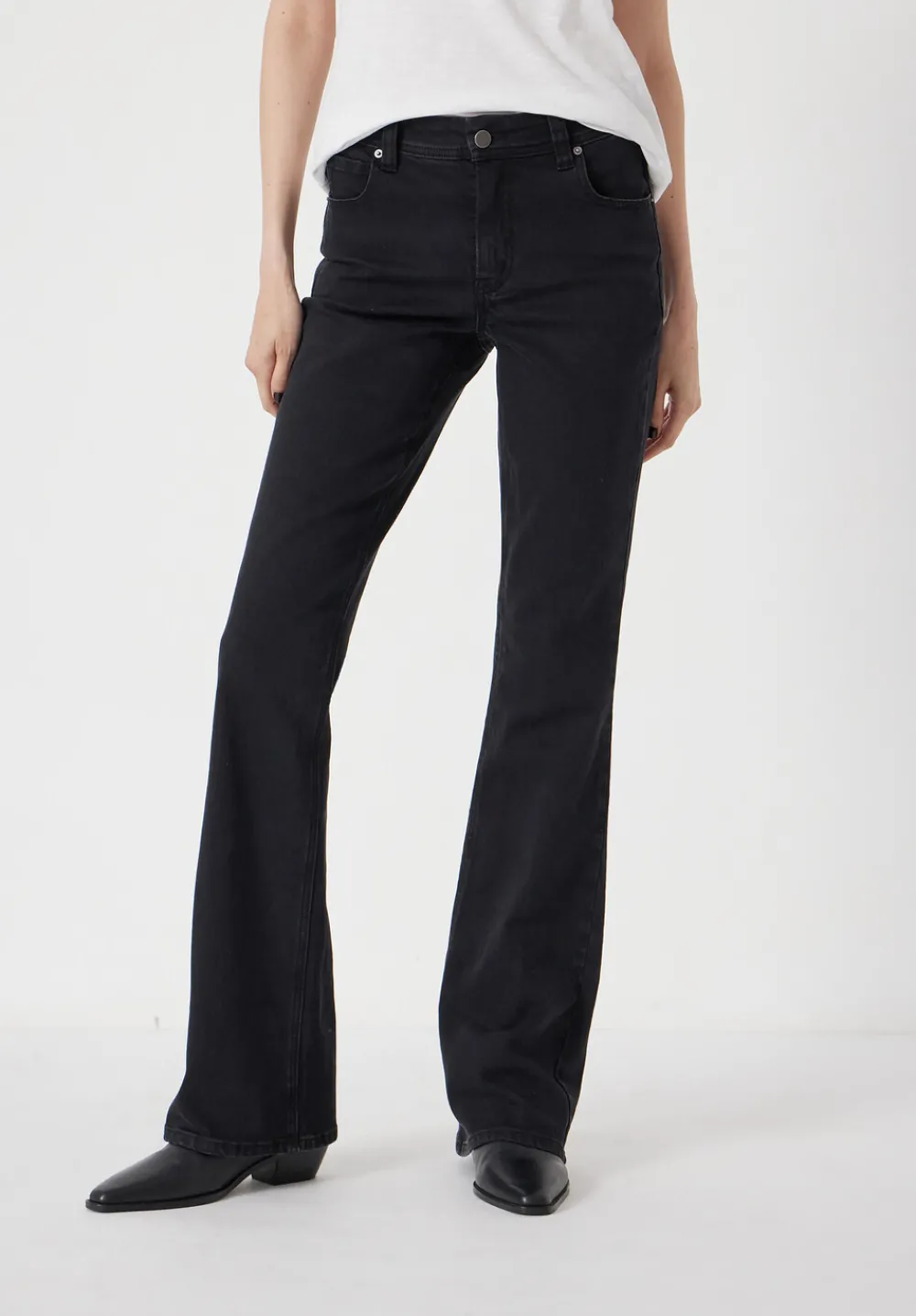 hush Jeans|Eliana Mid Rise Bootcut Jeans Black