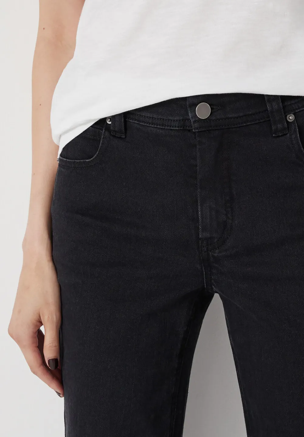 hush Jeans|Eliana Mid Rise Bootcut Jeans Black