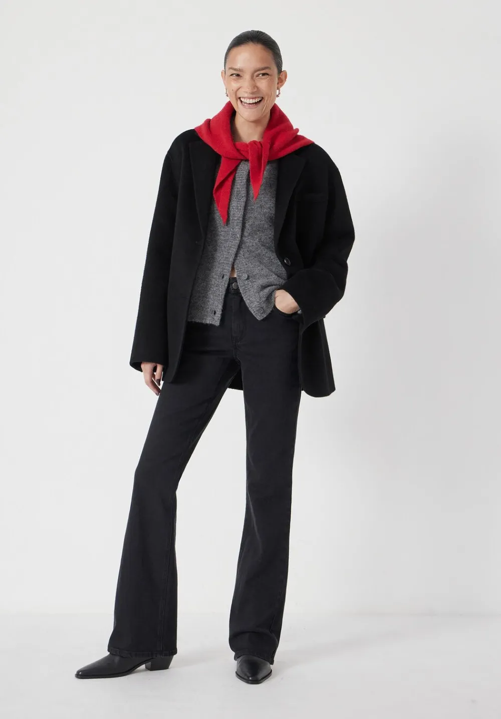 hush Jeans|Eliana Mid Rise Bootcut Jeans Black