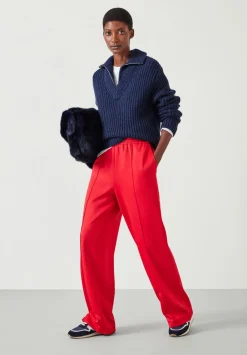 hush Jumpers & Cardigans|Ella Zip V Neck Jumper Midnight Navy