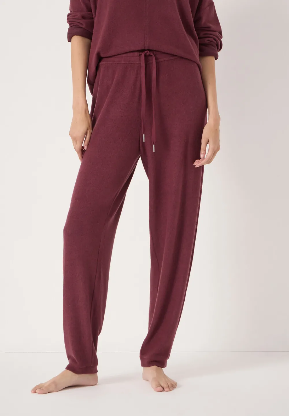 hush Pyjamas & Nightwear|Elle Supersoft Joggers Burgundy Purple